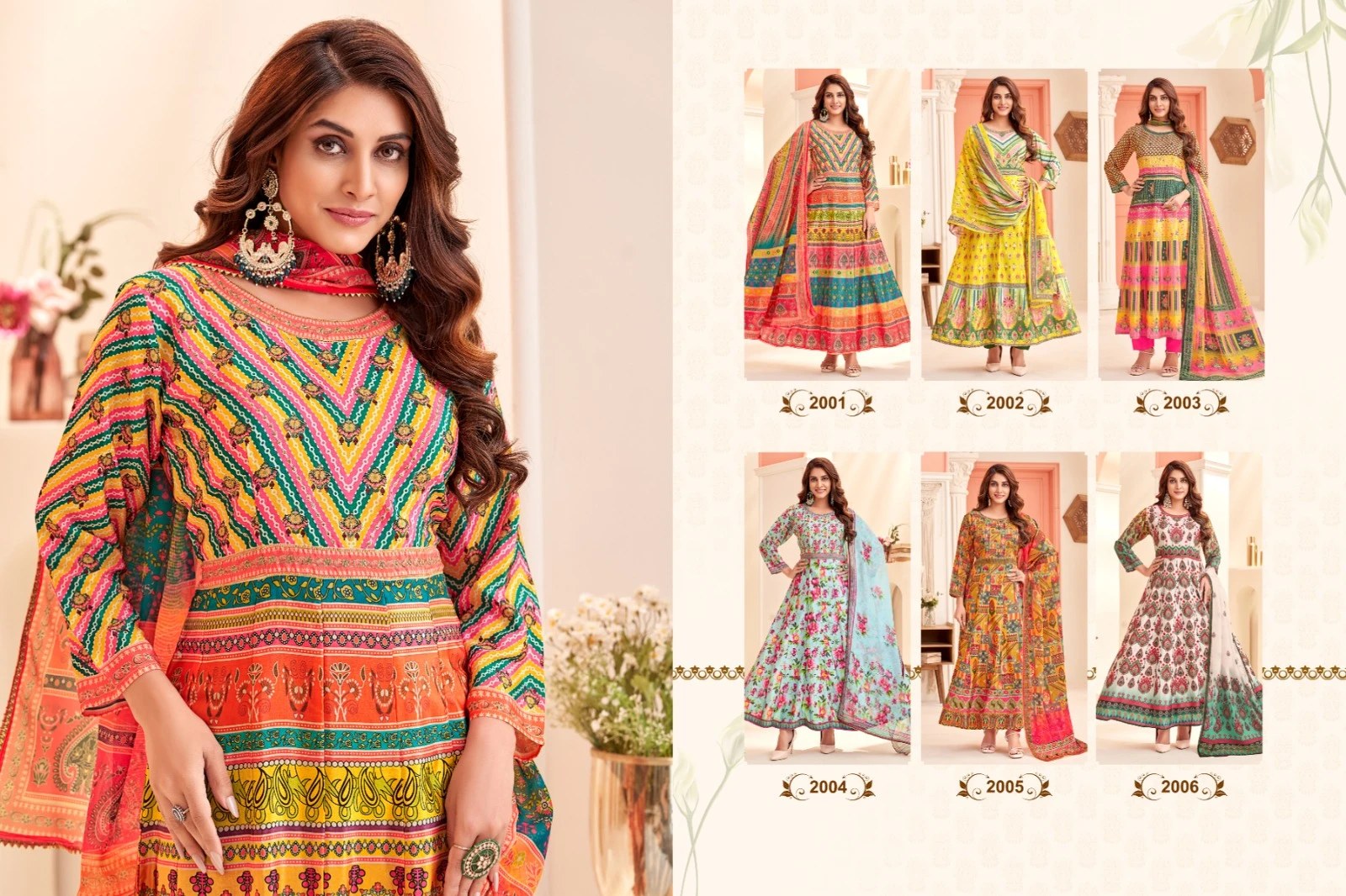 K.F Aaisha Maslin Wholesale Anarkali Readymade Salwar Suit Catalog — Wholesale Readymade Suit, MPA wholesale from Surat — view 7